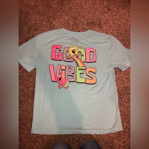 SpongeBob Good Vibes T-shirt - Picture 1 of 4